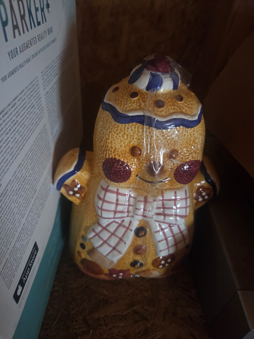 Vintage Jay Import Co. Ceramic Gingerbread Man Cookie Jar